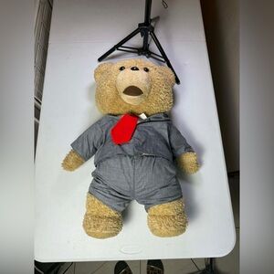 Ted in Suit 24" Plush Toy with Sound life size